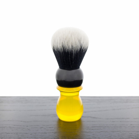 WCS Two-Tone Tall Tuxedo Shaving Brush, Yellow & Black